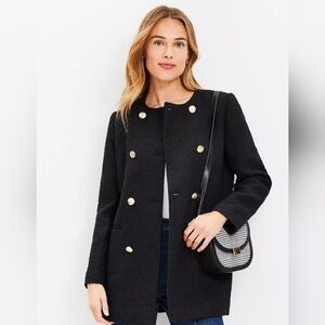 CCO LOFT Tweed Long Collarless Jacket